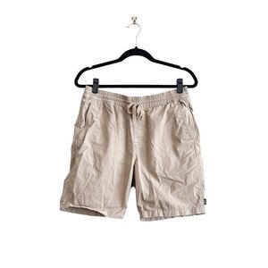 Vans Mens Pull On Casual Shorts Drawstring Stretch Waist Tan Medium